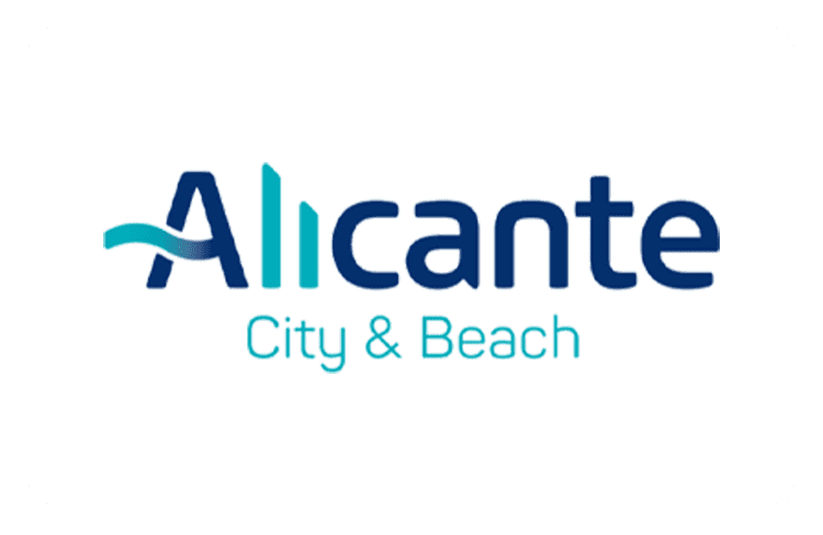 Het logo van de plaats Alicante aan de Costa Blanca.
