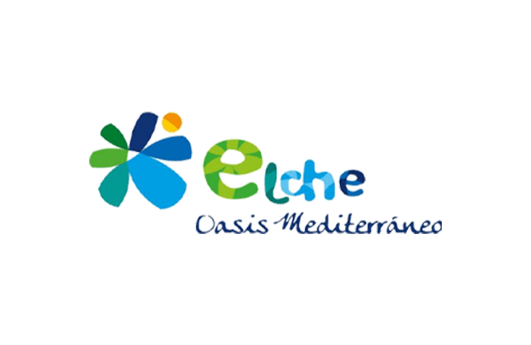 Het logo van de plaats Elche aan de Costa Blanca.