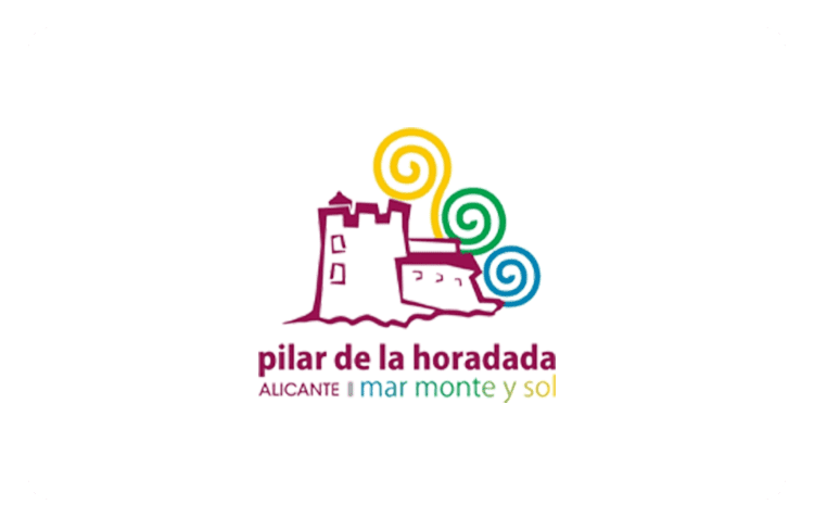 Het logo van de plaats Pilar de la Horadada aan de Costa Blanca.