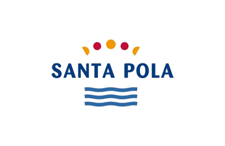Het logo van de plaats Santa Pola aan de Costa Blanca.